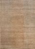 thyme beige and brown wool hand knotted Rug - HeadShot thyme beige and brown wool hand knotted Rug - HeadShot