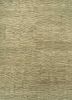 thyme green wool hand knotted Rug - HeadShot