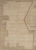 aprezo beige and brown wool hand knotted Rug - HeadShot aprezo beige and brown wool hand knotted Rug - HeadShot