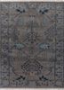 savana grey and black wool hand knotted Rug - HeadShot savana grey and black wool hand knotted Rug - HeadShot
