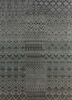 manchaha grey and black wool and bamboo silk hand knotted Rug - HeadShot manchaha grey and black wool and bamboo silk hand knotted Rug - HeadShot