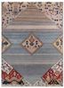 manchaha blue wool and bamboo silk hand knotted Rug - HeadShot