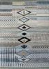 manchaha grey and black wool and bamboo silk hand knotted Rug - HeadShot