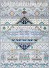 manchaha blue wool and bamboo silk hand knotted Rug - HeadShot
