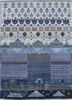 manchaha blue wool and bamboo silk hand knotted Rug - HeadShot manchaha blue wool and bamboo silk hand knotted Rug - HeadShot