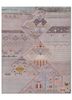 freedom manchaha pink and purple wool and bamboo silk hand knotted Rug - HeadShot