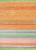 manchaha blue wool and bamboo silk hand knotted Rug - HeadShot