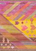 manchaha pink and purple wool and bamboo silk hand knotted Rug - HeadShot