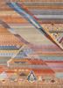 manchaha red and orange wool and bamboo silk hand knotted Rug - HeadShot