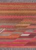 manchaha red and orange wool and bamboo silk hand knotted Rug - HeadShot manchaha red and orange wool and bamboo silk hand knotted Rug - HeadShot