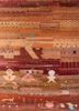 freedom manchaha red and orange wool and bamboo silk hand knotted Rug - HeadShot freedom manchaha red and orange wool and bamboo silk hand knotted Rug - HeadShot