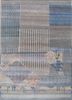 manchaha grey and black wool and bamboo silk hand knotted Rug - HeadShot manchaha grey and black wool and bamboo silk hand knotted Rug - HeadShot