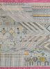 manchaha blue wool and bamboo silk hand knotted Rug - HeadShot