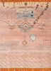 manchaha red and orange wool and bamboo silk hand knotted Rug - HeadShot manchaha red and orange wool and bamboo silk hand knotted Rug - HeadShot