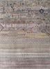 manchaha grey and black wool and bamboo silk hand knotted Rug - HeadShot manchaha grey and black wool and bamboo silk hand knotted Rug - HeadShot