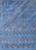 manchaha blue wool and bamboo silk hand knotted Rug - HeadShot manchaha blue wool and bamboo silk hand knotted Rug - HeadShot
