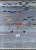 freedom manchaha blue wool and bamboo silk hand knotted Rug - HeadShot freedom manchaha blue wool and bamboo silk hand knotted Rug - HeadShot