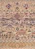manchaha ivory wool and bamboo silk hand knotted Rug - HeadShot