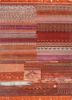 manchaha red and orange wool and bamboo silk hand knotted Rug - HeadShot manchaha red and orange wool and bamboo silk hand knotted Rug - HeadShot