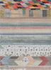 manchaha blue wool and bamboo silk hand knotted Rug - HeadShot