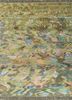 manchaha green wool and bamboo silk hand knotted Rug - HeadShot