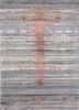 manchaha blue wool and bamboo silk hand knotted Rug - HeadShot
