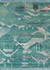 manchaha green wool and bamboo silk hand knotted Rug - HeadShot