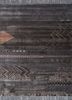 manchaha grey and black wool and bamboo silk hand knotted Rug - HeadShot