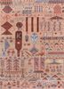 manchaha pink and purple wool and bamboo silk hand knotted Rug - HeadShot manchaha pink and purple wool and bamboo silk hand knotted Rug - HeadShot
