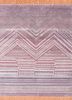 manchaha pink and purple wool and bamboo silk hand knotted Rug - HeadShot manchaha pink and purple wool and bamboo silk hand knotted Rug - HeadShot
