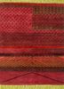 manchaha red and orange wool and bamboo silk hand knotted Rug - HeadShot