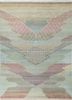 manchaha blue wool and bamboo silk hand knotted Rug - HeadShot