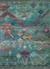 manchaha green wool and bamboo silk hand knotted Rug - HeadShot manchaha green wool and bamboo silk hand knotted Rug - HeadShot