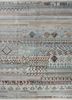 manchaha blue wool and bamboo silk hand knotted Rug - HeadShot