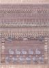 manchaha blue wool and bamboo silk hand knotted Rug - HeadShot