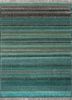manchaha blue wool and bamboo silk hand knotted Rug - HeadShot