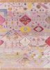 manchaha pink and purple wool and bamboo silk hand knotted Rug - HeadShot
