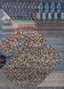manchaha blue wool and bamboo silk hand knotted Rug - HeadShot