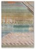 manchaha red and orange wool and bamboo silk hand knotted Rug - HeadShot