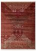 manchaha red and orange wool and bamboo silk hand knotted Rug - HeadShot manchaha red and orange wool and bamboo silk hand knotted Rug - HeadShot