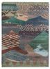 manchaha beige and brown wool and bamboo silk hand knotted Rug - HeadShot