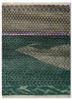 manchaha blue wool and bamboo silk hand knotted Rug - HeadShot manchaha blue wool and bamboo silk hand knotted Rug - HeadShot