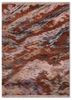 manchaha red and orange wool and bamboo silk hand knotted Rug - HeadShot