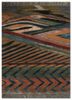 manchaha red and orange wool and bamboo silk hand knotted Rug - HeadShot manchaha red and orange wool and bamboo silk hand knotted Rug - HeadShot