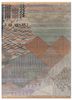 manchaha blue wool and bamboo silk hand knotted Rug - HeadShot