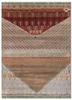 manchaha red and orange wool and bamboo silk hand knotted Rug - HeadShot manchaha red and orange wool and bamboo silk hand knotted Rug - HeadShot