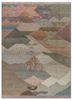 manchaha pink and purple wool and bamboo silk hand knotted Rug - HeadShot manchaha pink and purple wool and bamboo silk hand knotted Rug - HeadShot