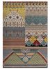manchaha red and orange wool and bamboo silk hand knotted Rug - HeadShot