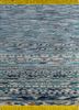 manchaha blue wool and bamboo silk hand knotted Rug - HeadShot