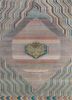 manchaha pink and purple wool and bamboo silk hand knotted Rug - HeadShot